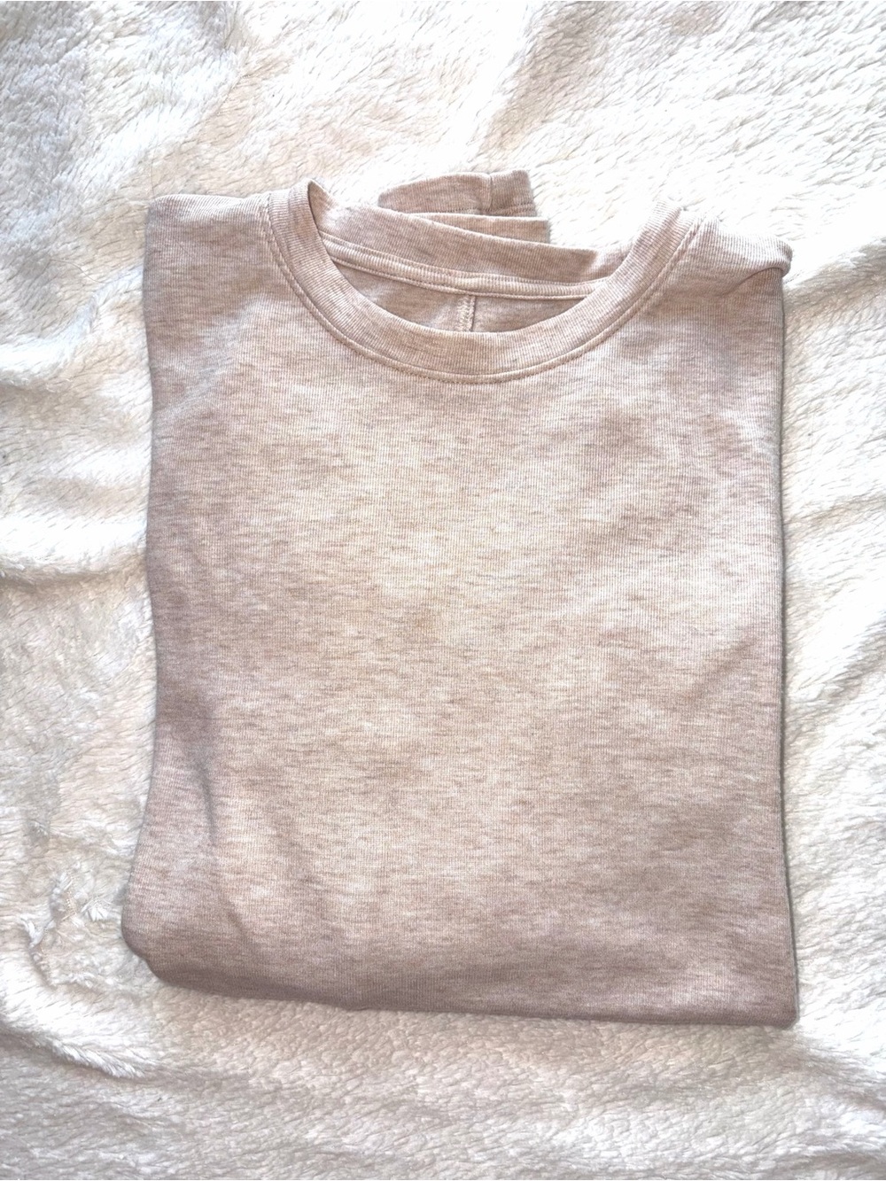 American eagle. Women's Light Beige long sleeve. Layering tee